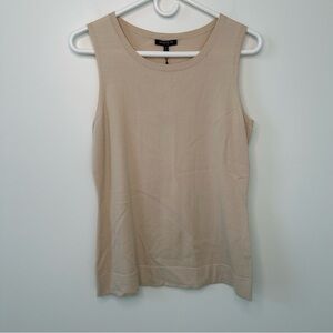 NWT Lafayette 148 beige tank top size Medium